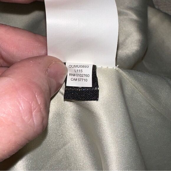 kate spade coat off white tweed cotton. Size XLarge. Pit to pit measures 21” - Picture 7 of 8